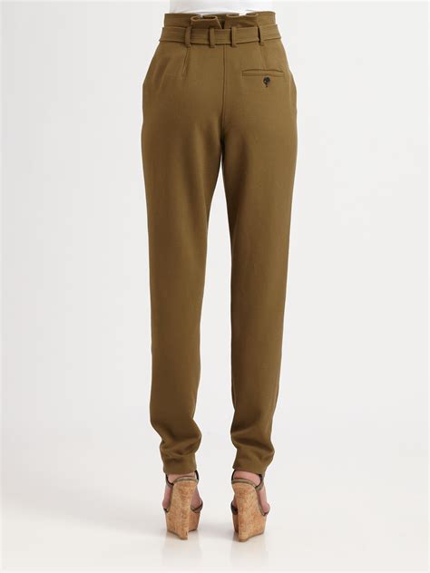 burberry green pants